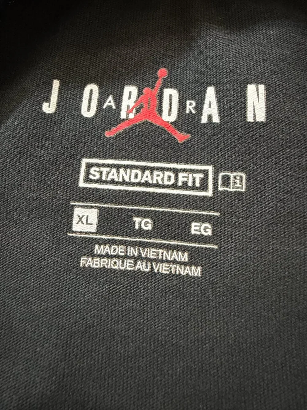Jordan Jumpman Men's XL Graphic T-Shirt Black Short Sleeve Cotton Crew Neck